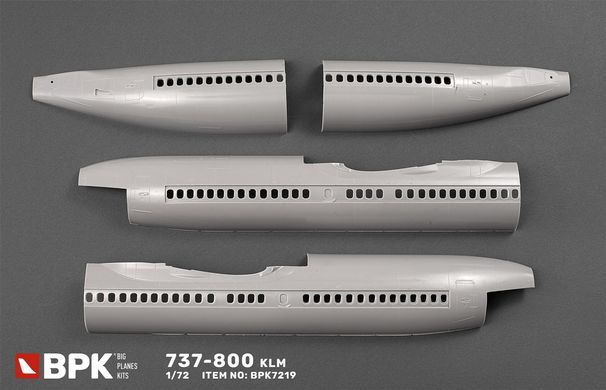 Assembled model 1/72 airplane 737-800 KLM (1/72) BPK 7219
