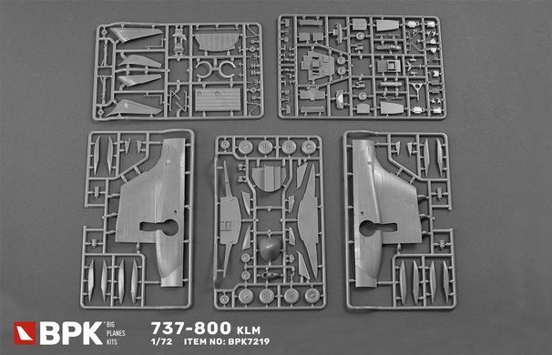 Сборная модель 1:72 самолет 737-800 KLM (1/72) BPK 7219