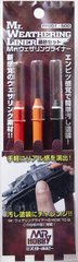 Набір масляних олівців для везерінгу Ржавчина Mr. Weathering Liner RUST Color Set PP201 Mr.Hobby PP201