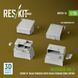 1:35 Scale Model of the Merkava Mk.3 Front and Rear Fenders with Open Equipment Compartments (HobbyBoss) Reskit AVU35-0016