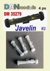 Збірна модель 1/35 ПТРК Javelin FGM-148 (4 шт.) смола 3D DAN Models 35279