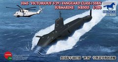 Assembled model 1/350 submarine HMS-29/30/31 'Vanguard' Class SSBN Bronco NB5015