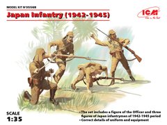 Фігури 1/35 Японська піхота (1942-1945 р.) (4 фігури) ICM 35568