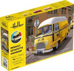 Prefab model 1/24 minibus Renault Estafette Highroof Starter kit Heller 56740