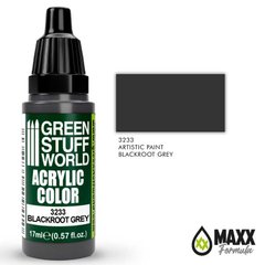Acrylic paint opaque BLACKROOT GRAY with matte coating 17 ml GSW 3233