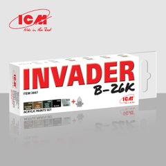 Acrylic paint set for Invader B-26K and other Vietnamese aircraft ICM 3007