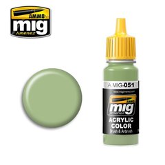 Акрилова фарба Світло-зелений (Light Green KHV-553M) Ammo Mig 0051