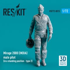 1/72 Scale Model Mirage 2000 Pilot (INDIA) (Standing - Type 2) Reskit RSF72-0015