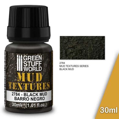 Glossy acrylic texture for mud effect Mud Textures - BLACK MUD 30 ml GSW 2784