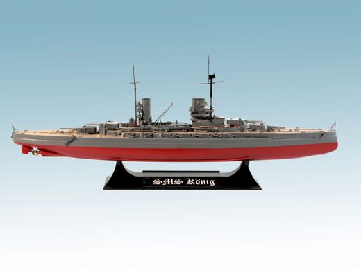 Збірна модель 1/700 “König”, Німецький лінійний корабель, повний корпус або по вотерлінію ICM S.014