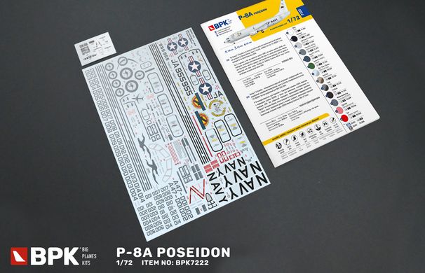 Assembled model 1/72 aircraft P-8A "Poseidon" BPK 7222