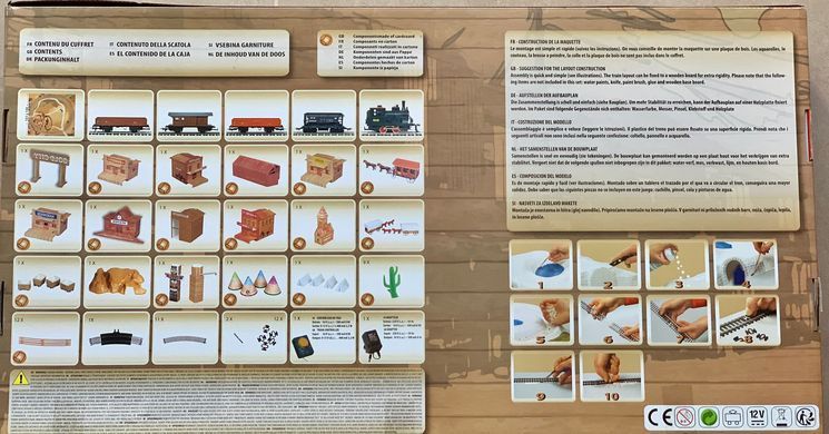 Модель 1/87 Західний поїзд + Залізниця з ландшафтом 2,85 MEHANO 109