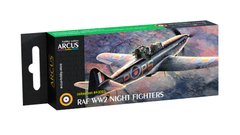 Набор акриловых красок RAF WW2 Night Fighters Arcus A3005