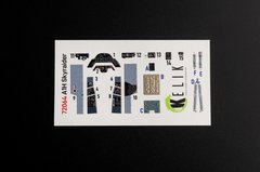 1/72 A1H Skyraider Interior 3D Stickers for Hasegawa Kelik Kit K72064, In stock