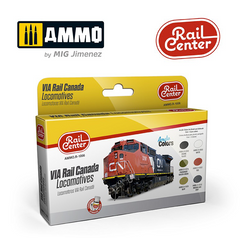 Набір фарб для локомотивів Via Rail Canada Locomotives Ammo Mig R1006