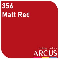 Емалева фарба Matt Red (матовий червоний) ARCUS 356