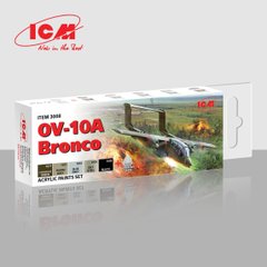 Acrylic paint set for OV-10A Bronco and other Vietnamese aircraft ICM 3008