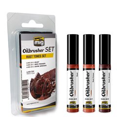 A set of markers for simulating dirt streams Rust Tones Ammo Mig 7501