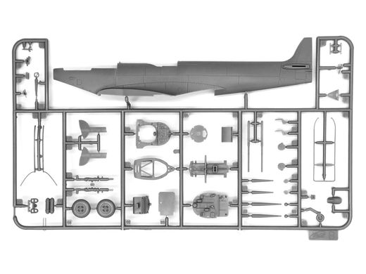 Збірна модель 1/48 літак Спітфайр Mк.ХVI, британський винищувач 2 Світової війни ICM 48071