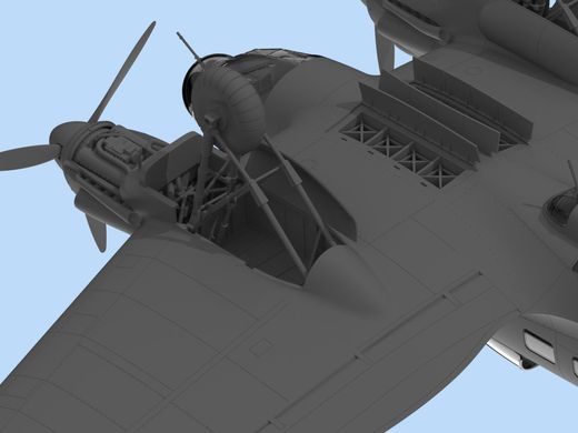 Сборная модель 1/48 самолет He 111H-3 ВВС Румынии, Бомбардировщик II СВ ICM 48266