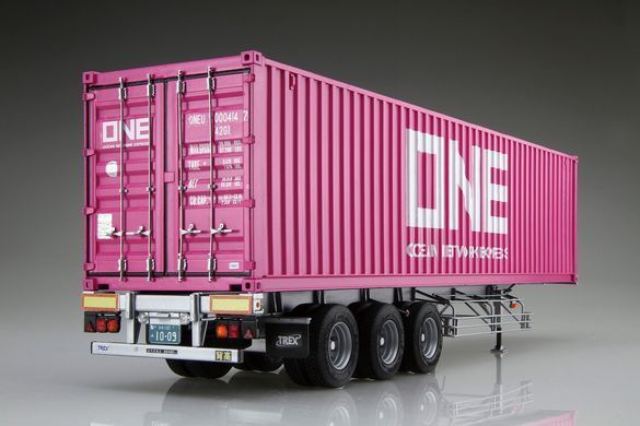 Збірна модель 1:32 причеп NIPPON TREX Container Trailer/Ocean Network Express Aoshima 05584
