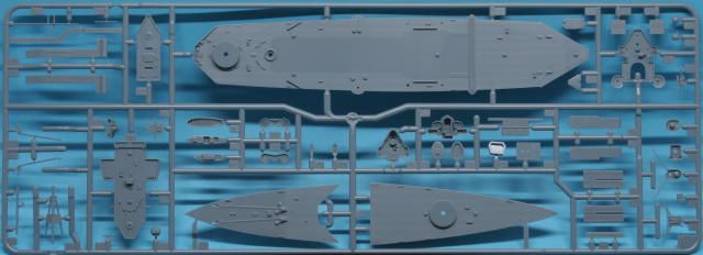 Assembled model 1/700 ship HMS Repulse Tamiya 31617