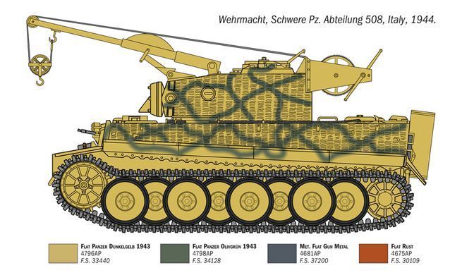 Збірна модель 1:35 машина підтримки Italeri Tiger Support Vehicle 6764