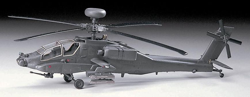 Сборная модель 1/72 вертолет AH-64A Apache Hasegawa 00436