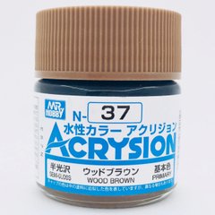 Акрилова фарба Acrysion (N) Wood Brown Mr.Hobby N037