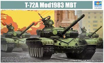Збірна модель 1:35 тосновний бойовий танк Т-72А мод.1983 Trumpeter 09547