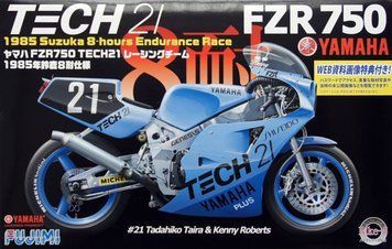 Сборная модель 1:12 мотоцикл Yamaha FZR750 TECH21 Racing Suzuka 1985 Fujimi 14131