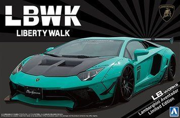 Збірна модель 1:24 автомобіль LB-WORKS Lamborghini Aventador Limited Edition Ver.2 Aoshima 05995