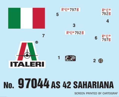 Сборная модель 1:72 бронеавтомобиль AS 42 Sahariana Italeri 97044