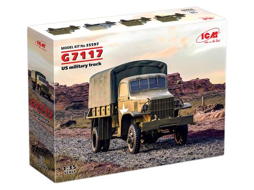 Збірна модель 1/35 G7117, військова вантажівка США ICM 35597