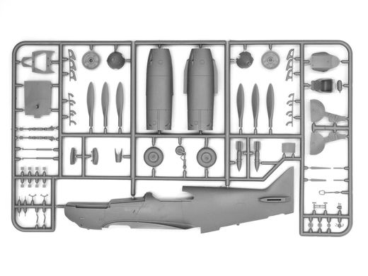 Збірна модель 1/48 літак ЛаГГ-3 1-4 серії, радянський винищувач 2 СВ ICM 48091