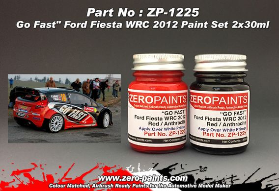 Набор красок Zero Paints Go Fast Ford Fiesta WRC 2012 2x30 мл ZP-1225