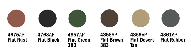 Набор акриловых красок Современная военная техника США/НАТО 6 шт Italeri 442AP
