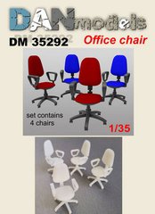 Prefab model 1/35 office chair (4 pcs.) DAN Models 35292