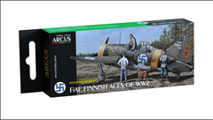 Набір акрилових фарб Arcus A4005 FiAF Finnish Aces of WW2