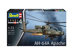 Збірна модель 1/72 гелікоптера AH-64A Apache Revell 03824