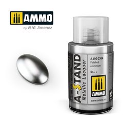 Металеве покриття A-STAND Polished Aluminium Полірований алюміній Ammo Mig 2304
