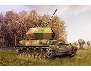 Сборная модель 1:35 танк German 3.7cm Flak 43 Flakpanzer IV Ostwind Trumpeter 01520