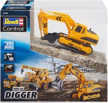 Строительный экскаватор на управлении с одноковшовой лопатой Mini RC Digger Revell 23496