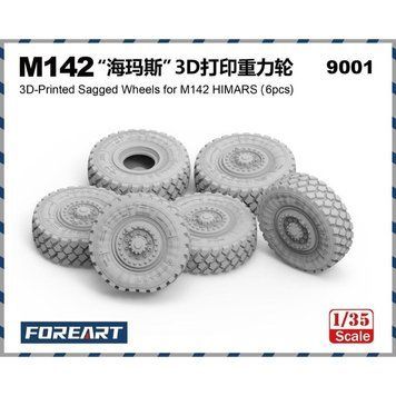 Масштабна модель 1:35 колеса для M142 HIMARS - 3D Printed Sagged Wheels (6 pcs) Fore Art 9001
