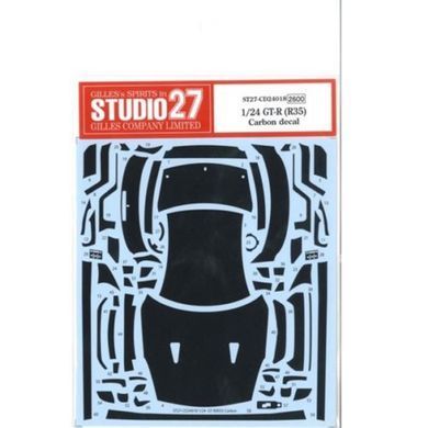 Карбонові декалі 1/24 Nissan GT-R R35 Studio27