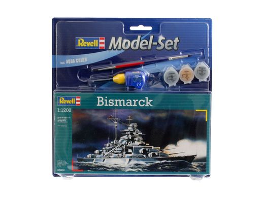 Сборная модель 1/1200 Линкор Bismarck Revell 65802