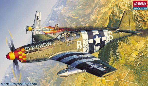 Prefab model 1/72 The Fighter of WWII P-51B Academy 12464