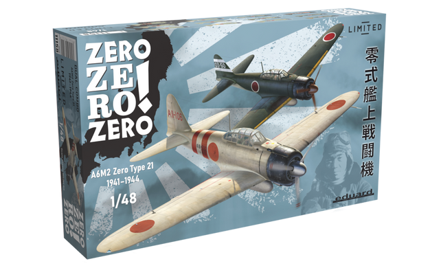Сборная модель 1/48 винтовые самолеты Zero Zero Zero! Dual Combo A6M2 тип 21 Eduard 11158