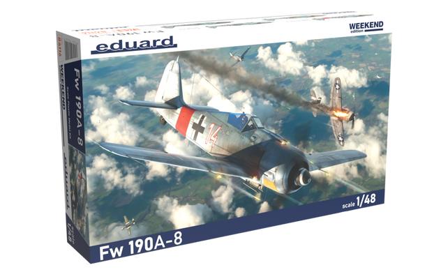 Assembled model 1/48 aircraft Fw 190A-8 Weekend edition Eduard 84116