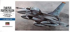 Assembled model 1/72 light fighter and attack aircraft F-16B plus Fighting Falcon Hasegawa 00444